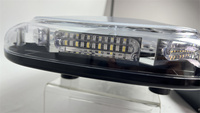 Barra de luces LED de emergencia para techo Golddeer roja y blanca de 47 pulgadas, luces estroboscópicas de advertencia con sirena SLS-171 y altavoz