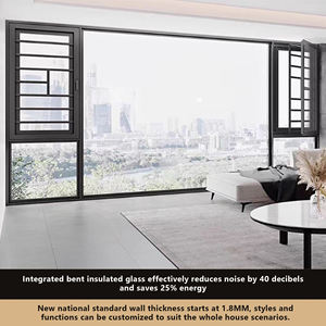 Ventanas Abatibles de Aluminio con Doble Acristalamiento Verticales Certificadas por GEDELI, Diseño Moderno, Calificación Energy Star, Aislamiento Térmico - Product Image 5