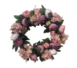 Wreaths for Front Door All Season Greenery Wreath Olive Eucalyptus Leaves and White Mixed Berry for Indoor