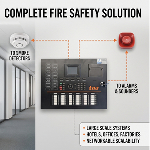 Panneau de commande d'alarme incendie adressable commercial TX7001, système d'alarme incendie TUV - Product Image 1