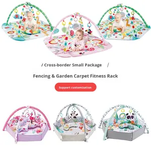 Grand tapis rampant de <span class=keywords><strong>jeu</strong></span> d'intérieur de vente chaude <span class=keywords><strong>avec</strong></span> le jouet de cadre de forme physique de barrière polygonale de bébé transfrontalière de piscine de boule d'océan - Product Image 3