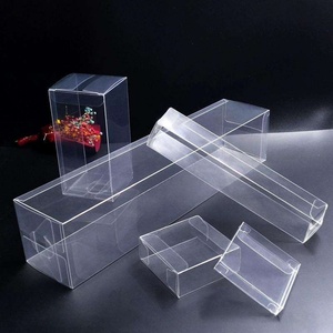 Boîte d'emballage rectangulaire pliable transparente en PET recyclé personnalisée pour bougies et artisanat avec impression UV - Product Image 6
