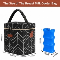 Sac isotherme double couche pour biberons, capacité de 6 biberons jusqu'à 9 onces, sac de transport pour la garderie et les mères allaitantes