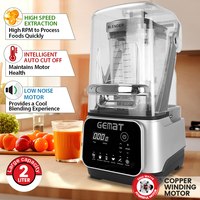 Blender de table en plastique de haute qualité, mixeur à jus, fabricant de smoothies, machine à milkshake professionnelle, écran tactile, 2L, 2000 watts