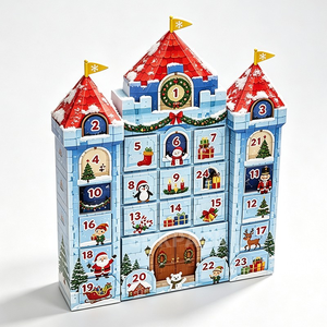 Calendario <span class=keywords><strong>de</strong></span> Adviento Personalizado con Forma <span class=keywords><strong>de</strong></span> Castillo, Caja Sorpresa <span class=keywords><strong>de</strong></span> 24 Días, Caja <span class=keywords><strong>de</strong></span> Cuenta Regresiva <span class=keywords><strong>de</strong></span> <span class=keywords><strong>Cartón</strong></span> para Dulces, Juguetes y Regalos Navideños - Product Image 6