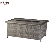 Table de foyer en acier au gaz propane Chauffage au propane pour jardin extérieur