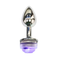 Bingyuanqu-masturbateur homme en acier inoxydable, jouet anal, plug anal led, masturbateur pour homme, femme