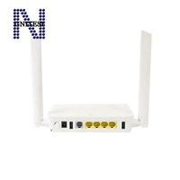 HS8546V5 ongpon ONU asli, headphone serat optik FTTH dengan 4GE + 1 pot 1USB Dual Band 2.4G & 5G WiFi