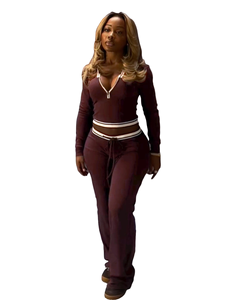 G01082c 2025 סתיו/חורף חם מכירה נשים ערכות ספורט - Product Image 5