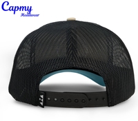 Casquette de baseball trucker pour homme, personnalisable avec logo, en maille de haute qualité, bicolore, broderie 3D, 5 panneaux, pour sports de plein air