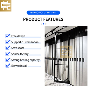 Giá đỡ trưng bày gạch đá <span class=keywords><strong>granite</strong></span> và thạch anh, tấm PVC, gạch <span class=keywords><strong>marble</strong></span> có thể điều chỉnh, tùy chỉnh theo nhà sản xuất, dùng cho phòng trưng bày - Product Image 3