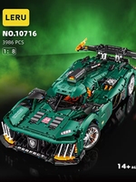 10616 Série Supercar Modèle de Voiture de Sport Électroplaqué 1:8 Édition Limitée Blocs de Construction Jouet à Petites Particules