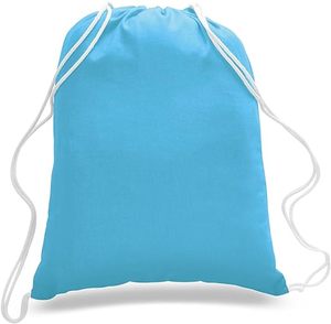 Wholesale Eco Library School Backpacks Cotton Cinch Large Capacity Colorful Cheap Fabric Drawstring Bag - Product Image 4