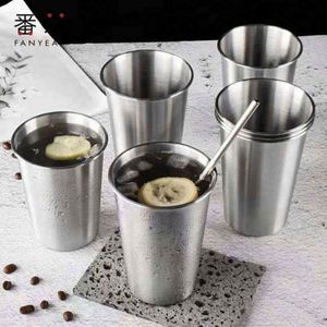 Gobelet isotherme en acier inoxydable de 350 ml au design moderne avec isolation sous vide et poignée/couvercle pour les fêtes et la bière - Product Image 2