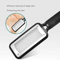 Lime à pieds professionnelle en acier inoxydable pour pédicure, exfoliation et élimination des peaux mortes