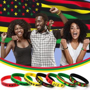 Fournisseur Personnalisé Afro-Américain Emancipation Esclavage Social CélébrationSafe Non-Toxic Silicone Bracelets - Product Image 5