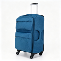 Valise de voyage élégante et spacieuse en tissu Oxford bleu, idéale pour les affaires et les déplacements