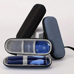 Estuche <span class=keywords><strong>de</strong></span> <span class=keywords><strong>Viaje</strong></span> para Insulina, <span class=keywords><strong>de</strong></span> Nailon Rígido EVA, para Diabéticos, con Paquete <span class=keywords><strong>de</strong></span> Gel Opcional y Soporte para Viales, 20*7*5CM - Product Image 1