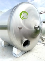 100% réservoir de stockage d'eau en acier inoxydable de qualité alimentaire de qualité supérieure avec taille personnalisée disponible pour l'industrie 5000L 10000L 20000L