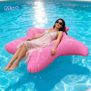 Galleggiante Gonfiabile a Forma di <span class=keywords><strong>Stella</strong></span> <span class=keywords><strong>Marina</strong></span> Rosa per Piscina, Divertente Sdraio Galleggiante in PVC per Feste Estive in Spiaggia e Lago - Product Image 3