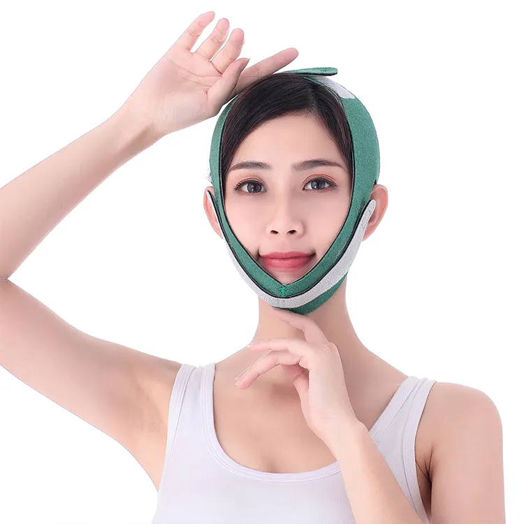 Bandage facial en plastique naturel Portable physiquement corrigé V-face Débarrassez-vous des rides Bandage de levage de visage en plastique V Line