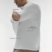 Hauts de compression pour hommes à manches longues, col montant zippé, séchage rapide, personnalisables, pour la gym et le sport