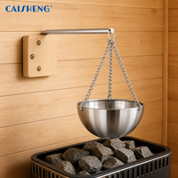 CAISHENG Sauna Aroma Schale Wandmontierte Edelstahl Ätherische Öle Schale für Saunaraum OEM ODM