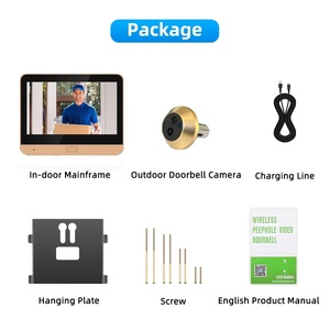 Caméra de sécurité intelligente ICam365, détection de mouvement, <span class=keywords><strong>installation</strong></span> facile, écran LCD TFT 4,3 pouces, alimentation par batterie, audio unidirectionnel, enregistrement de 60 secondes - Product Image 5