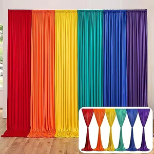 Drapé de fond en polyester infroissable pour mariage, anniversaire, photomaton, décoration de scène - Grande Vente - Product Image 4