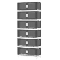 Armoire de rangement pliable multi-niveaux en plastique de style nordique pour bébé, pour chambre à coucher, avec penderie intégrée, pour usage domestique, transfrontalière