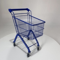 Chariot de courses pliable léger à 4 roues avec structure en maille fine, couleur personnalisable, pour enfants