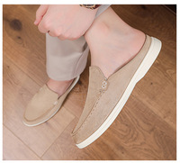 Mocassins à enfiler pour hommes, best-seller transfrontalier, avec semelle extérieure en PVC souple, légers, confortables, respirants et antidérapants