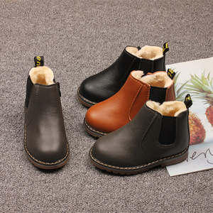 Botas de Felpa Impermeables para Niños, Botas Infantiles de Otoño e Invierno, de Cuero PU y Goma Antideslizante - Product Image 2
