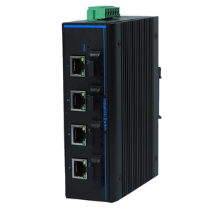 Convertisseur de média Ethernet industriel SFP vers RJ45, 10/100/1000 Mbps, 4 ports réseau, 4 SFP, montage sur rail DIN, transceiver fibre optique POE, vente chaude - Product Image 6
