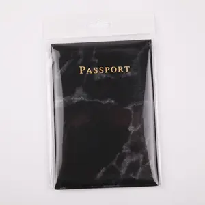 Factory Custom und Großhandel Neuankömmlinge Marble Style PU Leder DIY Travel Lederbezug Halter Passport Case