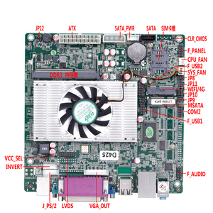 저렴한 판매 엘스키 방화벽 마더 보드 D425 D525 CPU DDR3 6/8USB 2/6COM SATA2.0 PS/2 MSATA 와이파이 JLPT - Product Image 5