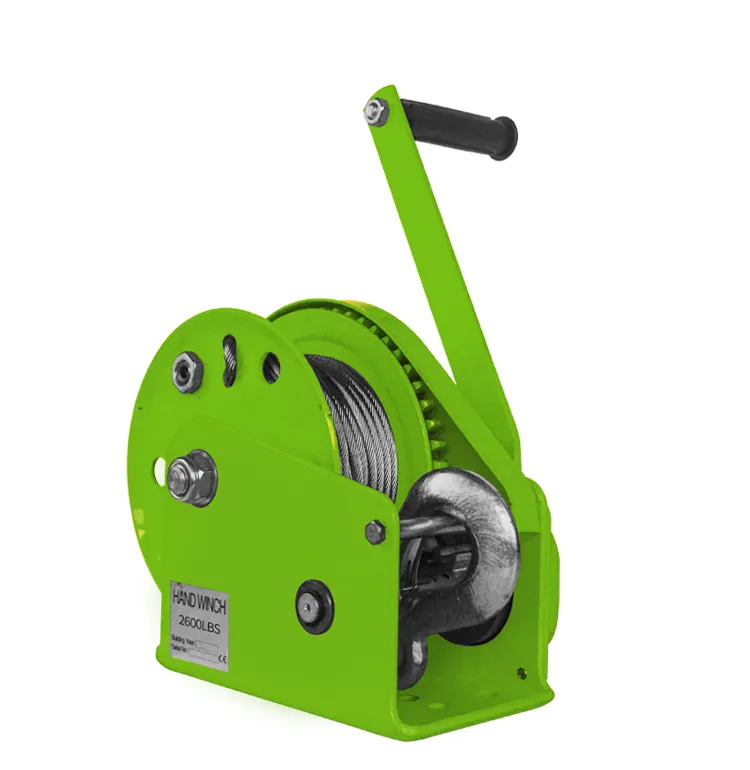 Baot 1200lbs manual hand winch with brake Automatic hand crank tripod winch vertical lifting capstan