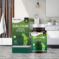 Wrightlife OEM/ODM – Capsules Molles de Calcium 1200MG et Vitamine D3 5000UI – Calcium Osseux – Soutien Immunitaire Naturel pour Adultes