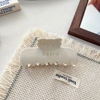 NOUVEAU – Pinces à cheveux en acétate de 10 cm, faites à la main, avec logo gravé, motif animal, pour femmes – Accessoires de mode coréens pour filles