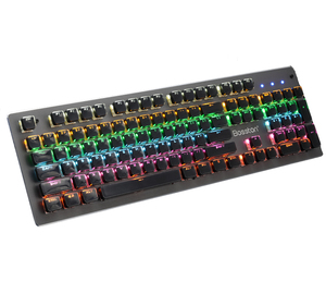 คีย์บอร์ดที่พักข้อมือ RGB backlit กันน้ำสีดำคอมพิวเตอร์ตั้งโต๊ะพร้อม USB สำหรับแล็ปท็อปสำนักงานคีย์บอร์ดอาหรับ - Product Image 2