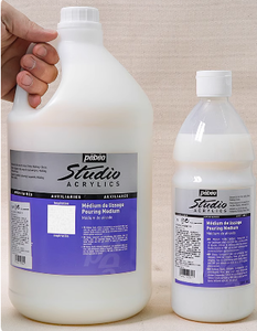 Pebeo <span class=keywords><strong>Studio</strong></span> alta calidad 3.8L suministro de arte pinturas acrílicas verter medio para papel de lona de vidrio - Product Image 2