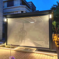Toit à persiennes motorisé de haute qualité pergola rétractable auvent en aluminium avec imperméable