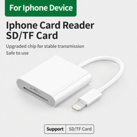 Lecteur de carte SD/TF compatible pour appareils iOS, type C, trois-en-un, transfert haute vitesse pour tablettes et appareils photo
