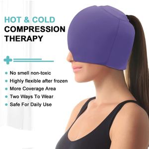 Vente en gros pas cher réutilisable Ice <span class=keywords><strong>Gel</strong></span> Pack The Band Maux de tête Chapeau Chaud de haute qualité Soulagement de la migraine Thérapie par le froid Head Wrap - Product Image 2