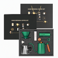 Ensemble de café filtre en verre écologique avec moulin manuel, outils de préparation manuelle personnalisables, coffret cadeau pour usage quotidien et offrandes
