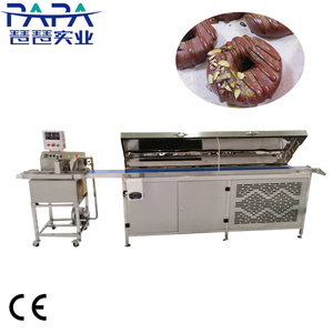 PAPA Professionnel Grignotines Enrobées de <span class=keywords><strong>Chocolat</strong></span> Pop-Corn Housse <span class=keywords><strong>Chocolat</strong></span> <span class=keywords><strong>Pain</strong></span> beignets Revêtement Enrobant Machine - Product Image 2