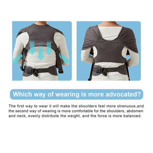 <span class=keywords><strong>Marsupio</strong></span> Morbido per Neonati <span class=keywords><strong>con</strong></span> <span class=keywords><strong>Cintura</strong></span> di Supporto, Fascia Porta Bebè Sicura per Contatto <span class=keywords><strong>con</strong></span> la Pelle, Porta Bambino Leggero per Mamma e Papà - Product Image 6