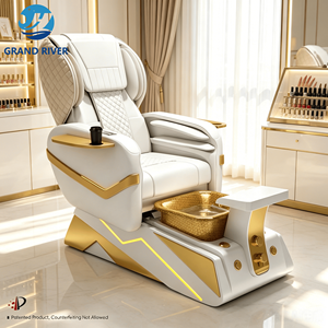 Sillón de Pedicura de Lujo Grandriver, Sillón de Spa para Pedicura <span class=keywords><strong>con</strong></span> Drenaje, Nuevo Diseño, Sillón de Pedicura para Salón de Belleza <span class=keywords><strong>con</strong></span> Vaporizador - Product Image 2