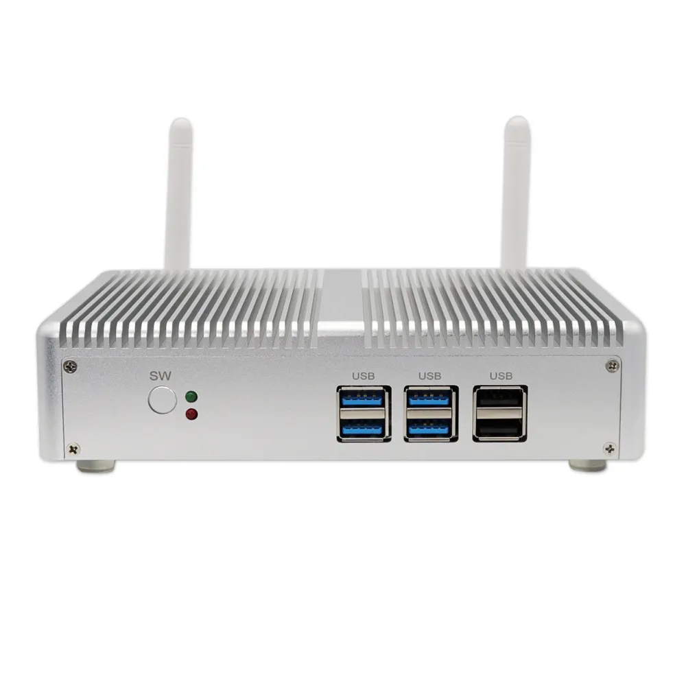 Máy Tính Để Bàn Mini Nettop Win10 I5 5287U Không Quạt Máy Tính Để Bàn Nhỏ 4G RAM 16G HD VGA WiFi PC HTPC Core I3 4010Y Bộ Xử Lý