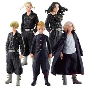 Ensemble de figurines de personnages très vendues Takemichi Mikey <span class=keywords><strong>Chifuyu</strong></span> Baji Draken Figurines de prix Modèles de poupées et statues de collection Cadeau - Product Image 1